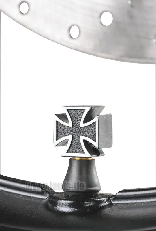 Kunststof ventieldoppen Iron Cross
