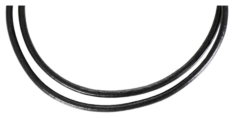 *Universel* collier en cuir lisse