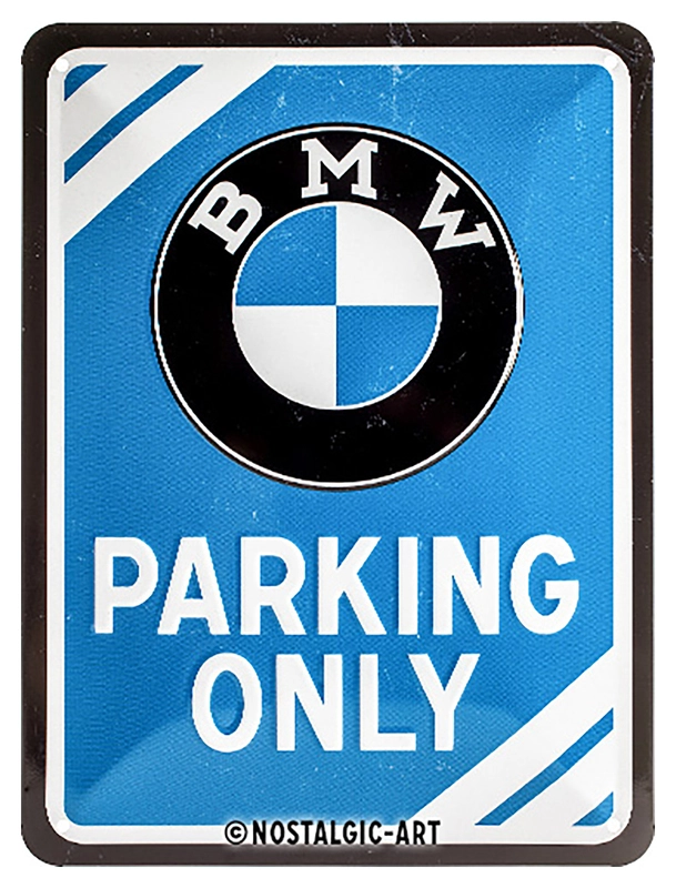 Plåtskylt BMW ”Parking Only”