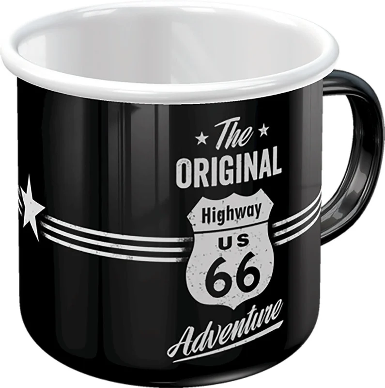 Emaljmugg Route 66