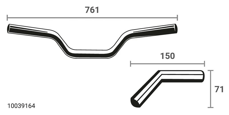 Manubrio Sport Larghezza 761Mm