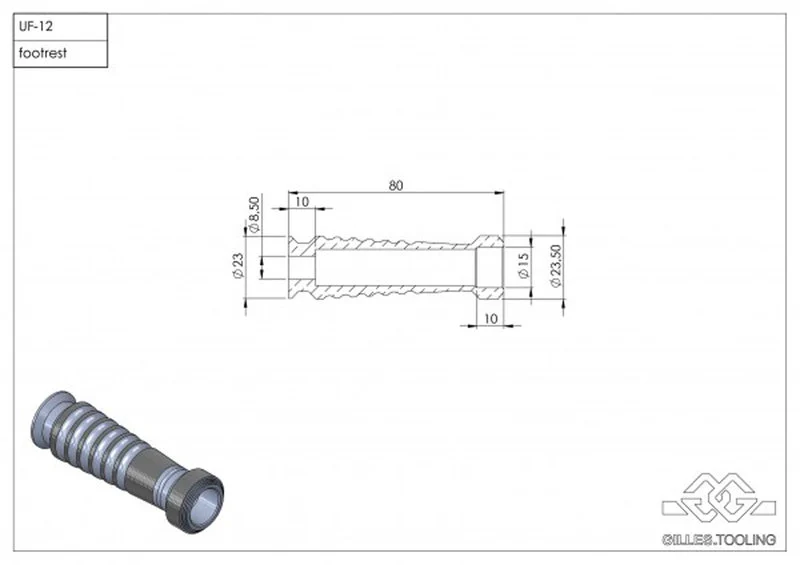 Footrest Uf-12