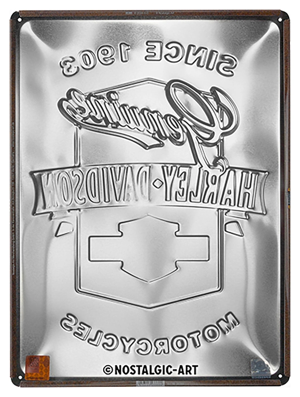 H-D Genuine metal sign