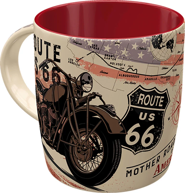 Route 66 Nostalgie Keramik Becher
