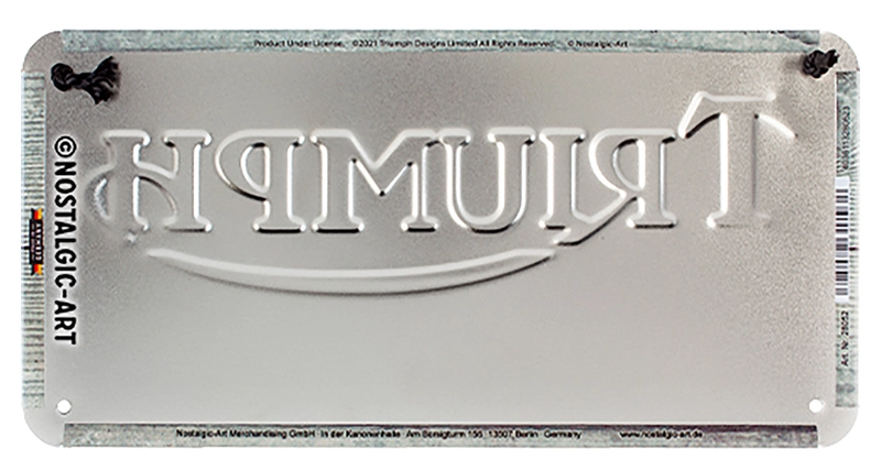 Metalen wandbord Triumph
