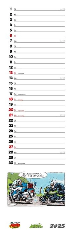 CALENDARIO MOTOMANIA 2025