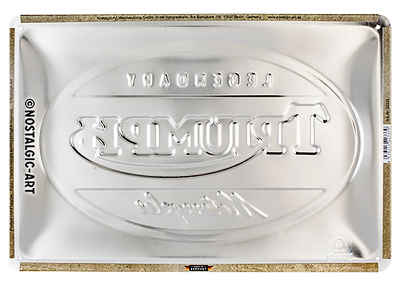 Metalen wandbord Triumph Motorcycle
