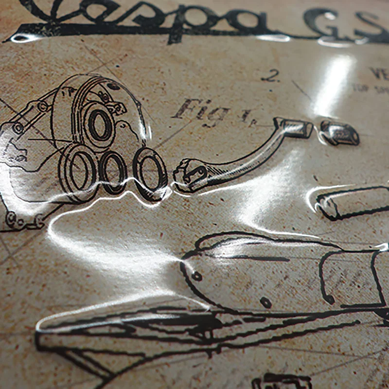 Metalen wandbord Vespa logo
