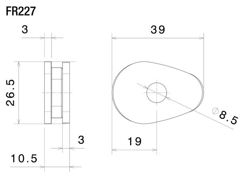 Indicator adapter, pair, Honda/Yamaha