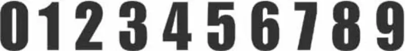 Adesivi "Numeri di gara"