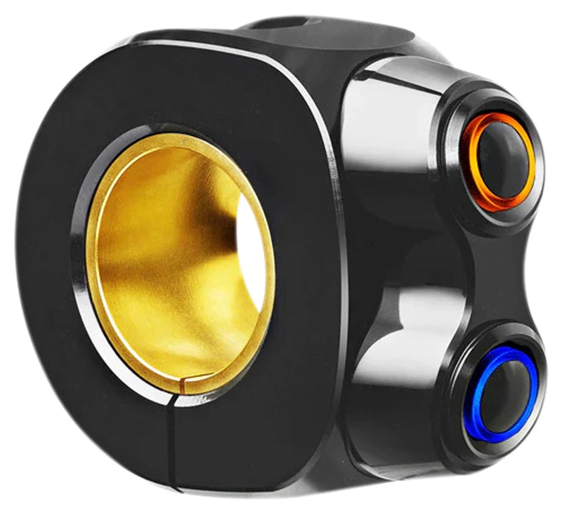 mo.switch basic LED, 2 buttons, black