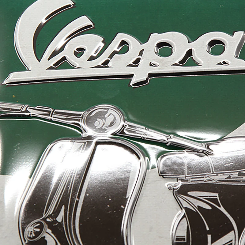 Blechschild Vespa Logo