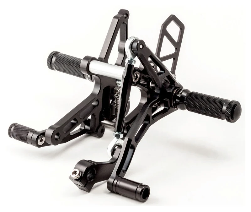 Footrest Systems Black Anodised With