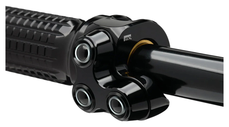 mo.schakelaar basic led, 3 knoppen, zw