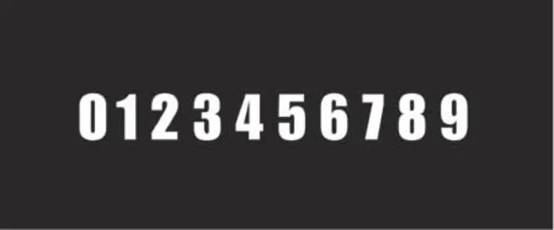 Sticker "Start Number"