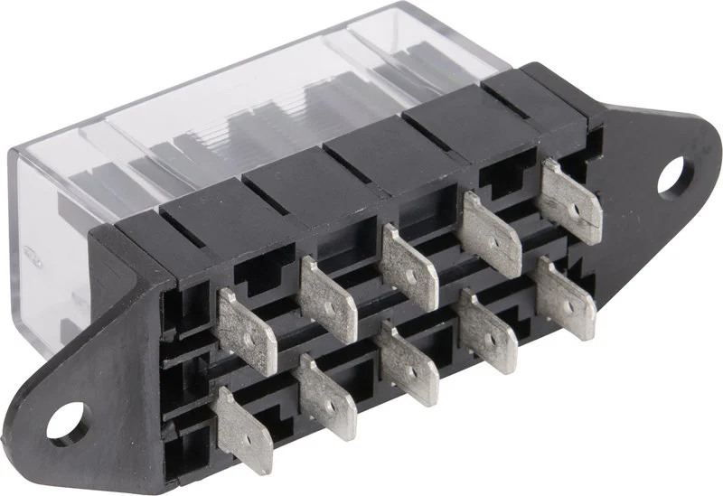 Fuse box with cover cap