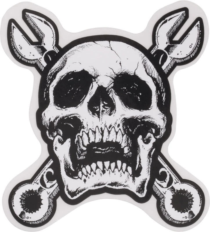 Aufkleber "Totenkopf/Maulschlüssel"