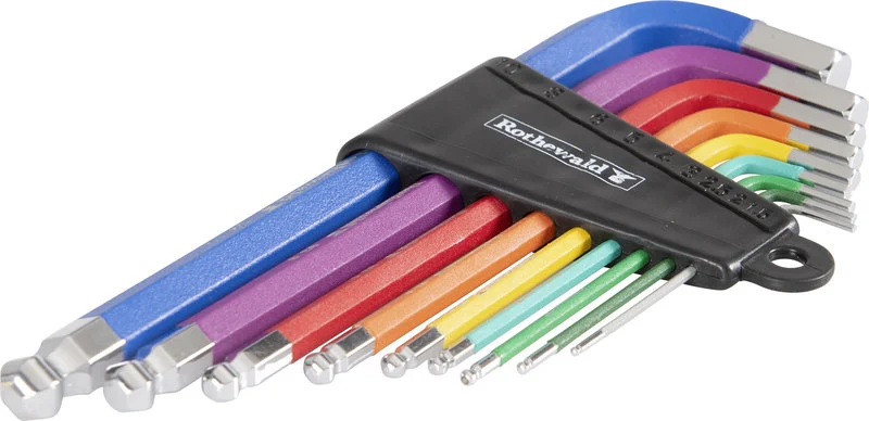 Clé mâle coudée pour vis à 6 pans creux
