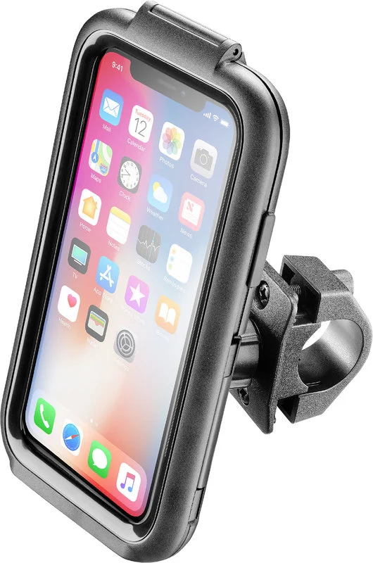 iPhone X case for tubular handlebars
