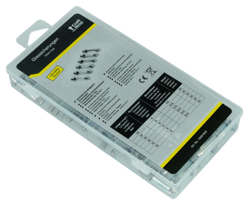 Sortimentsbox mit 32 mm Glassicherungen