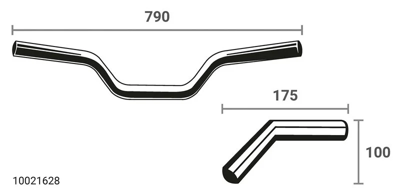 X-Bar Lenker X02 Breite 790Mm