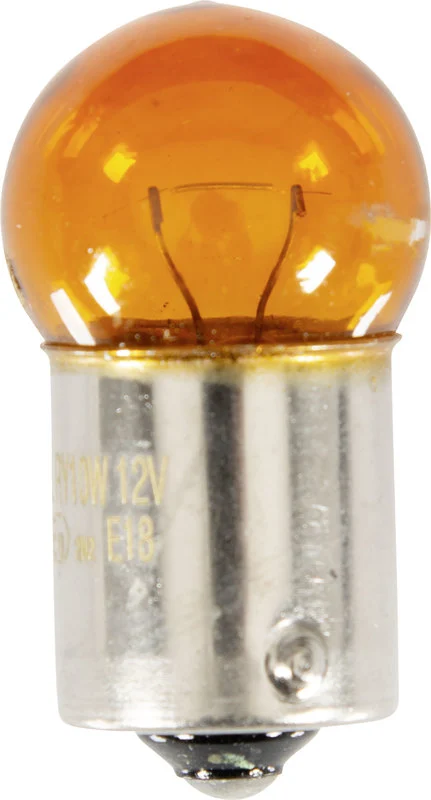 Ampoule sphérique orange 12V 10W/BAU15S