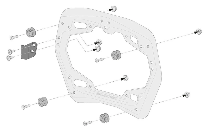 TRAX ADV set completo valigie nero