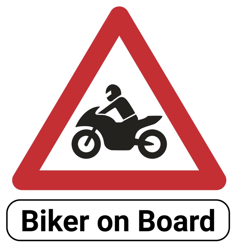 Aufkleber "Biker on Board"