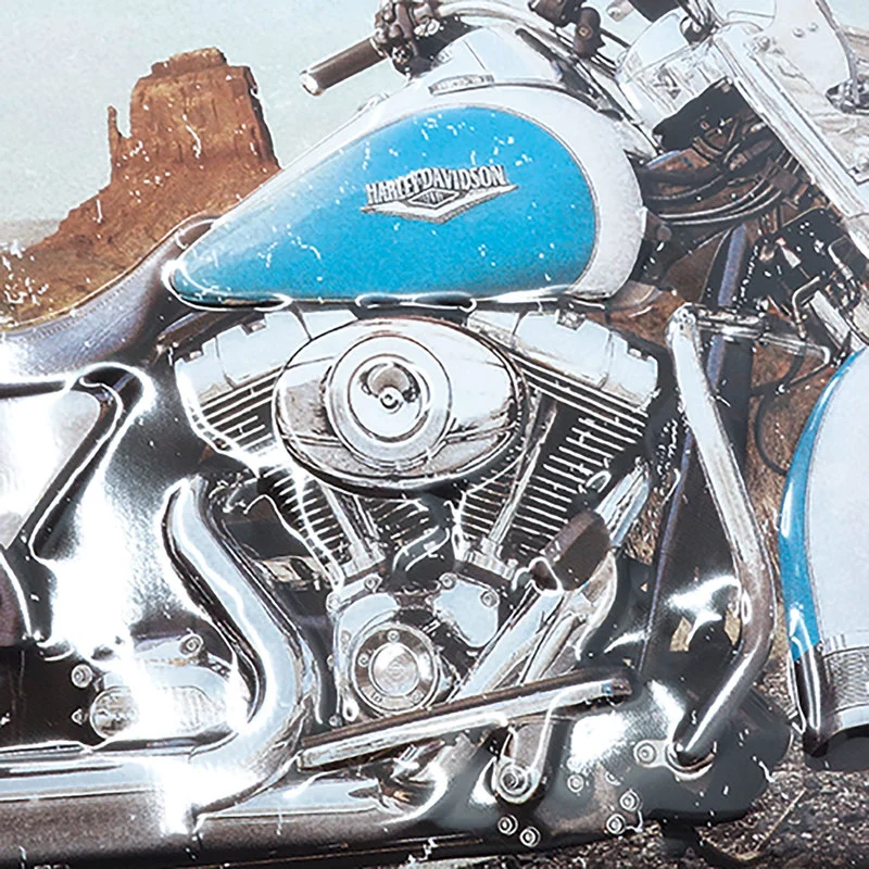 Targa met. retro Harley Davidson