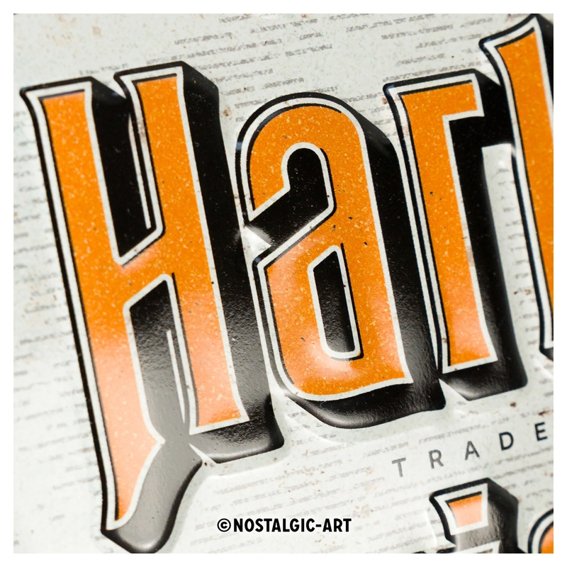 Cartel metáli. Harley Davidson «Genuine»