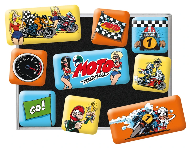 LOT D'AIMANTS MOTOMANIA