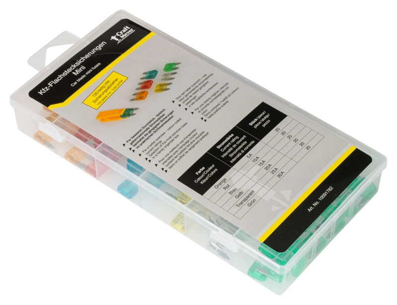 Mini flat fuse set 120 pieces