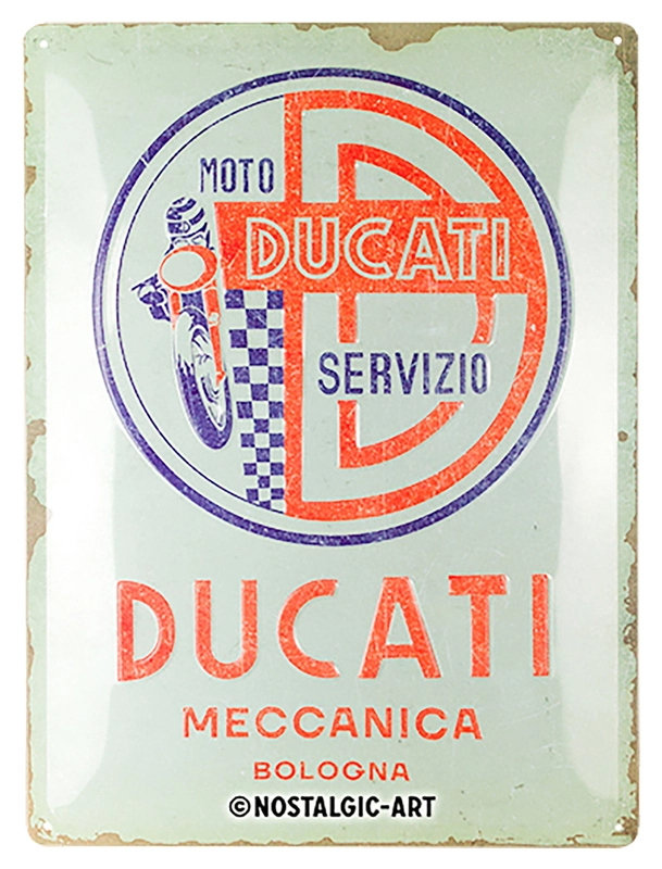 Insegna di latta Ducati Meccanica