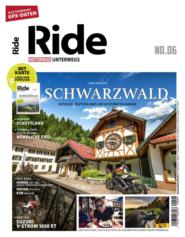 RIDE Motorrad unterwegs - Schwarzwald