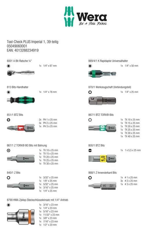 Tool-Check PLUS Imperial 1