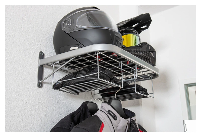 Biker Motorrad Garderobe Duo silber