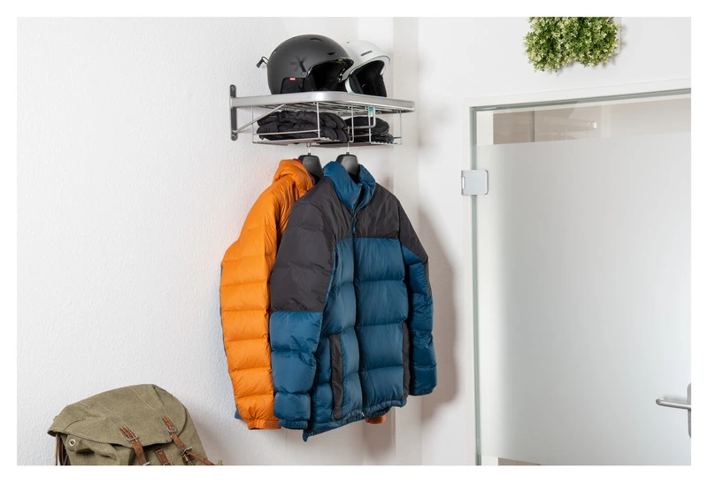 Biker Motorrad Garderobe Duo silber