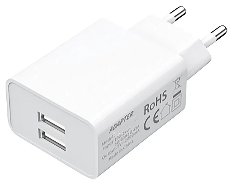 Fiche charge universelle av. 2 ports USB