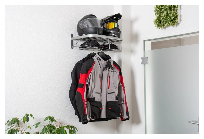 Biker Motorrad Garderobe Duo silber
