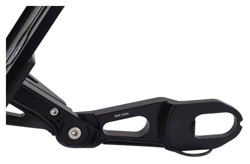 Side number plate holder with ABE