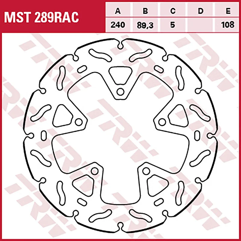 Bremsscheiben Racing, Hinten