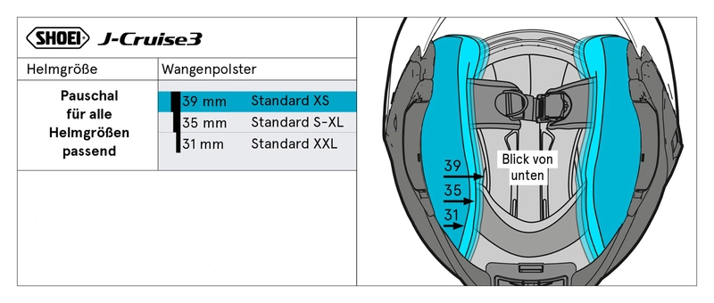 J-Cruise 3 Cheek Pads