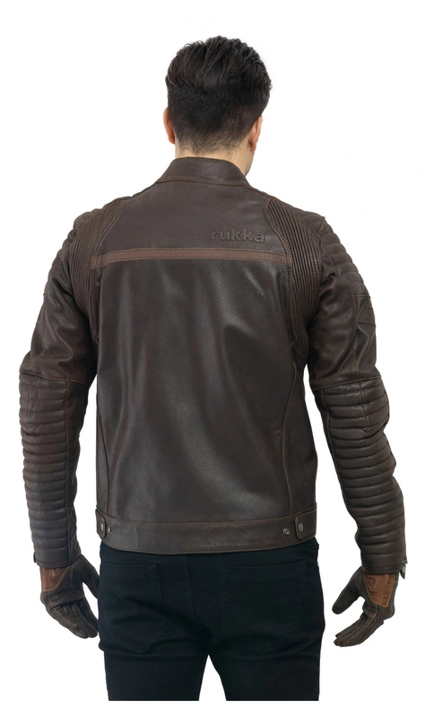 Rukka RUKKA YORKTON SIZE 48 MENS LEATH JACKET BROWN