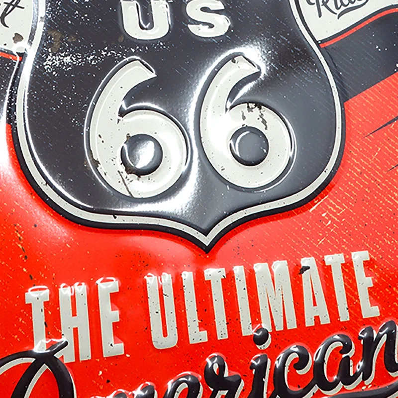 Blechschild Route 66