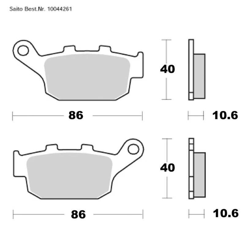 Brake-Pads Organic With ABE