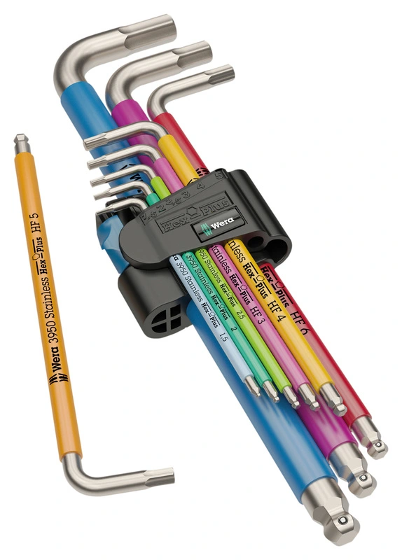 3950/9 clés mâles coudées Hex-Plus HF