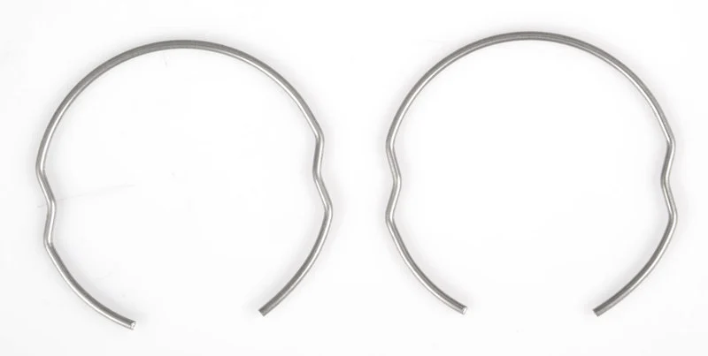 Front fork retaining rings