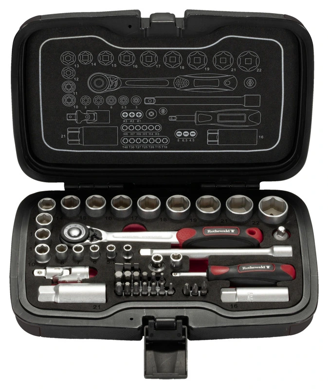 Socket Wrench Set, 45-Piece