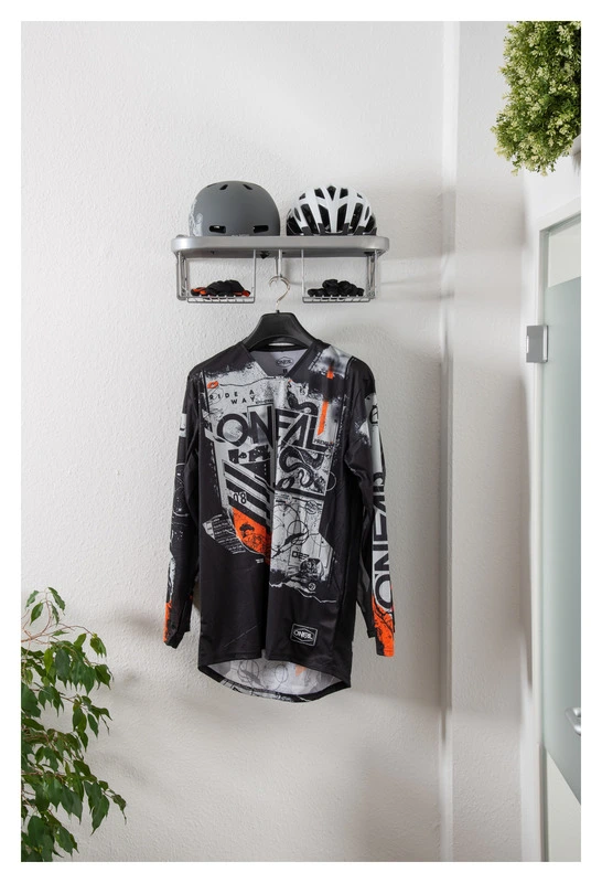 Biker Motorrad Garderobe Duo silber