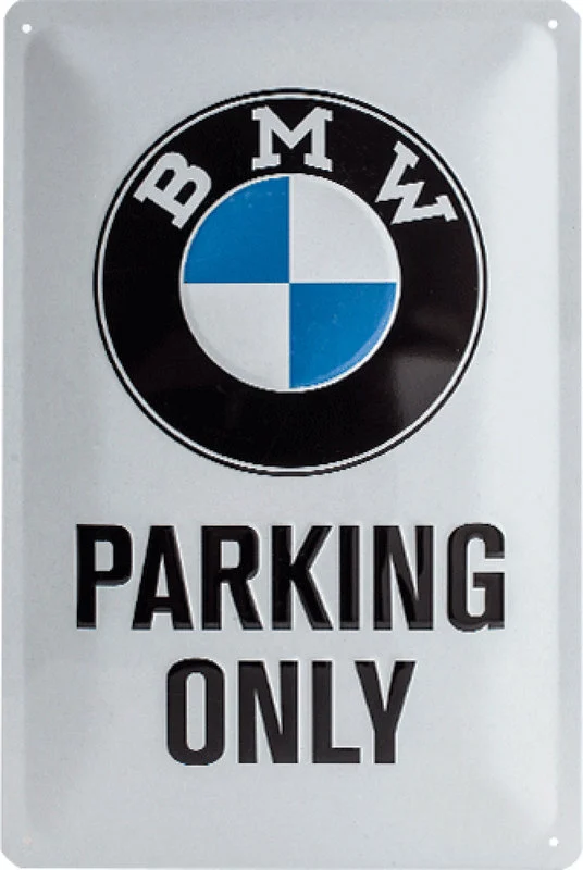 Plåtskylt BMW ”Parking Only”